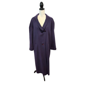 Women's vintage Cassidy Wool Coat Purple Size 16